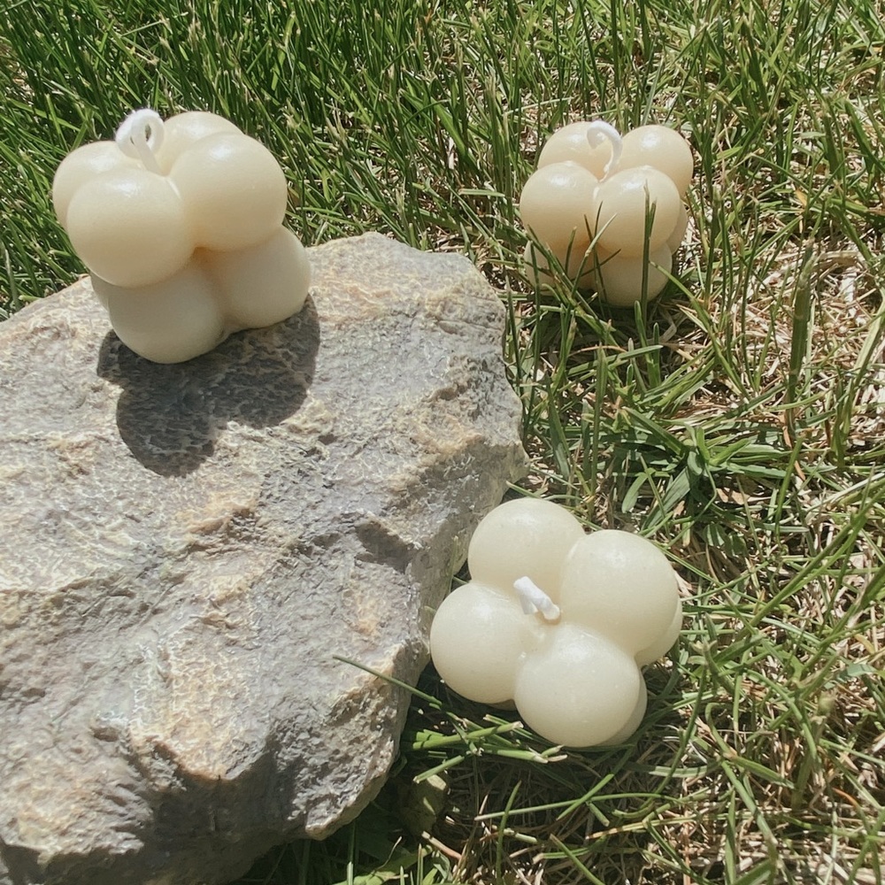 10 Small bubble candles (bulk orders) 💕
